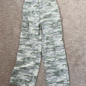 Cotton On Green Camouflage Cargo Jeans
